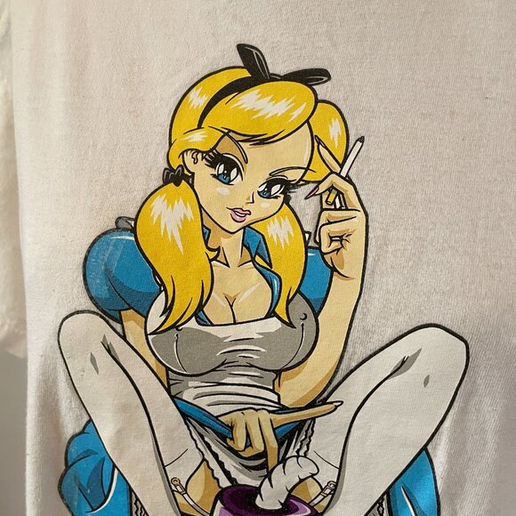 The Hundreds x Hook-Ups Alice Wonderland Limited Additions Skate Shirt Medium - Picture 2 of 16